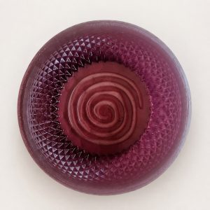 Şeffaf Bordo Spiral Epoksi Tıraş Kasesi Şeffaf Bordo Spiral Epoksi Tıraş Kasesi