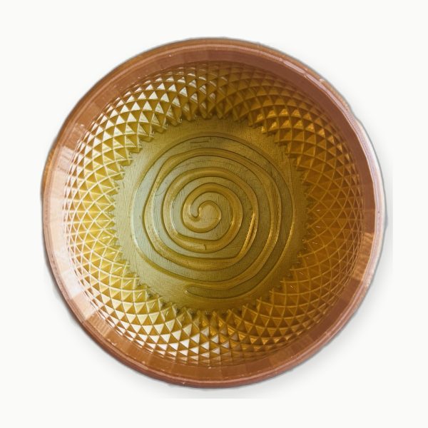 3D Baskı Altın Sarı Spiral Tıraş Kasesi