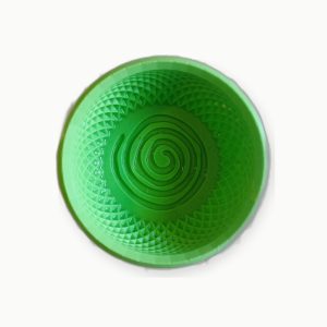 3D Baskı Yeşil Spiral Tıraş Kasesi 3D Baskı Yeşil Spiral Tıraş Kasesi