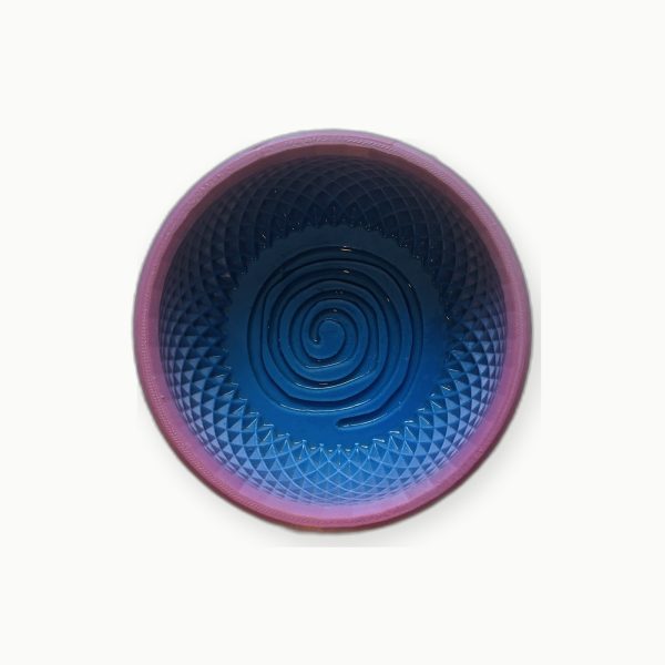 3D Baskı Pembe Mavi Spiral Tıraş Kasesi 3D Baskı Pembe Mavi Spiral Tıraş Kasesi