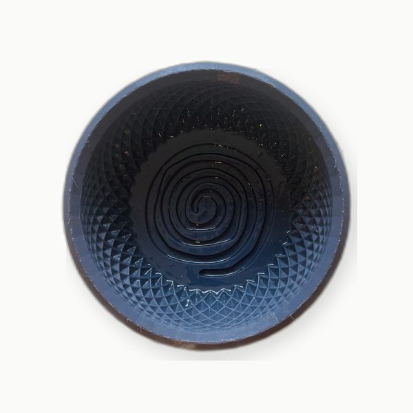 3D Baskı Lacivert Spiral Tıraş Kasesi