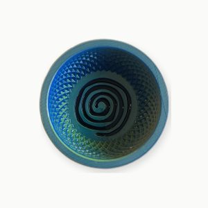 3D Baskı Turkuaz Sarı Spiral Tıraş Kasesi