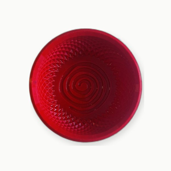 3D Baskı Kırmızı Spiral Tıraş Kasesi 3D Baskı Kırmızı Spiral Tıraş Kasesi
