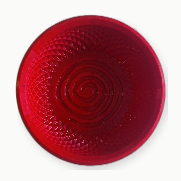 3D Baskı Kırmızı Spiral Tıraş Kasesi 3D Baskı Kırmızı Spiral Tıraş Kasesi