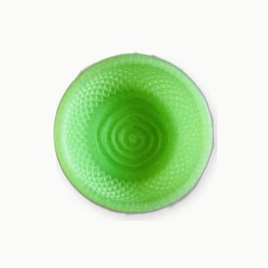 3D Baskı Fosforlu Yeşil Spiral Tıraş Kasesi