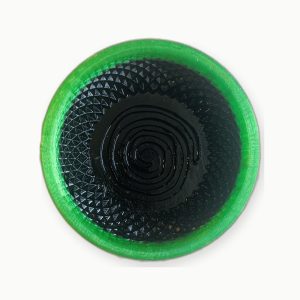 3D Baskı Yeşil Siyah Spiral Tıraş Kasesi