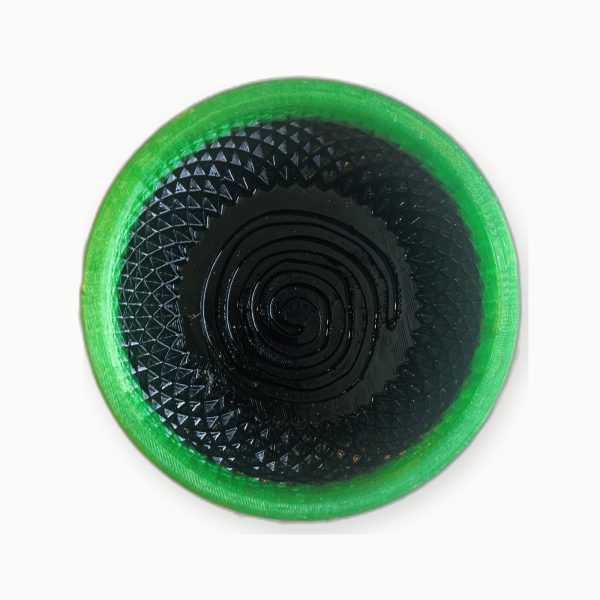 3D Baskı Yeşil Siyah Spiral Tıraş Kasesi 3D Baskı Yeşil Siyah Spiral Tıraş Kasesi