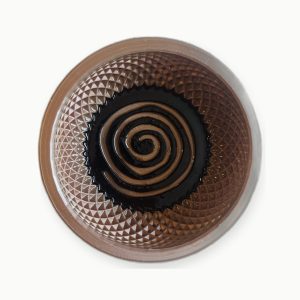 3D Baskı Füme Siyah Spiral Tıraş Kasesi
