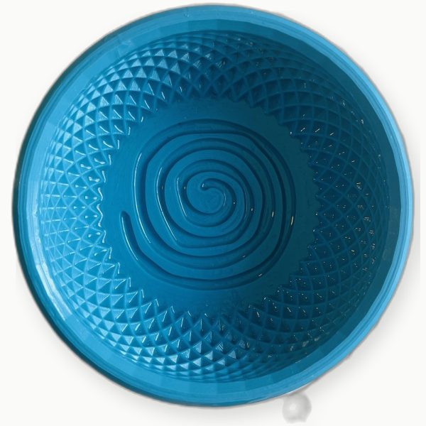 3D Baskı Mavi Spiral Tıraş Kasesi 3D Baskı Mavi Spiral Tıraş Kasesi