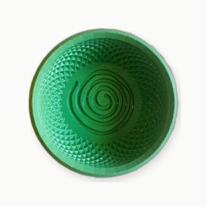 3D Baskı Mint Yeşili Spiral Tıraş Kasesi