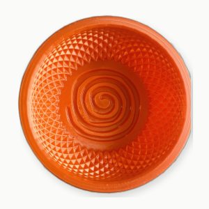 3D Baskı Turuncu Spiral Tıraş Kasesi