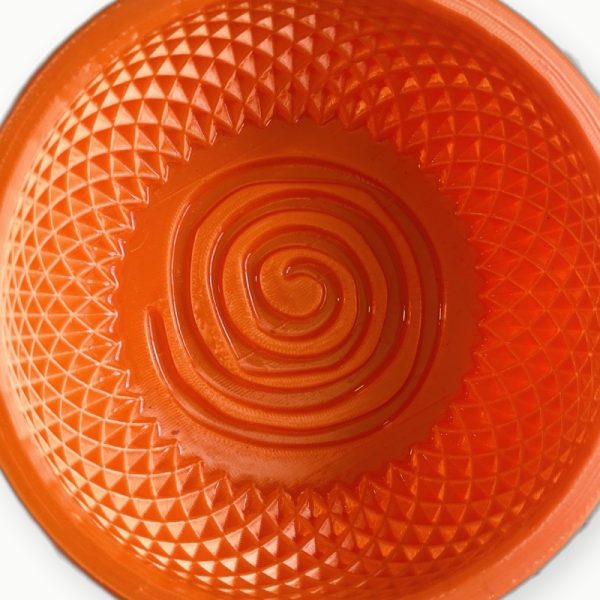 3D Baskı Turuncu Spiral Tıraş Kasesi 3D Baskı Turuncu Spiral Tıraş Kasesi